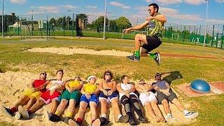 HUMAN LONG JUMP + BLINDFOLDED CYCLING - LYMPICS 2016 - The Lazy Generation