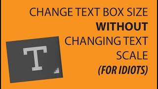 How to Change Text Box Size WITHOUT Changing Text Scale in Illustrator