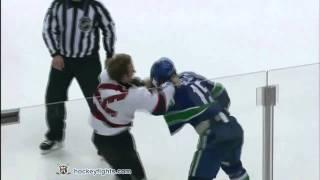 Brad Mills vs Tanner Glass Nov 1, 2010