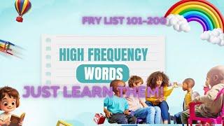 101-200 High Frequency Words!  Learn the first 100 High Frequency Words! | @lululibrary