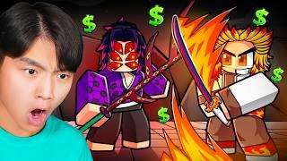 Spending $100,000 To Beat Roblox Demon Slayer