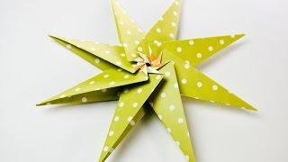 how to make a modular origami star (Paolo Bascetta)