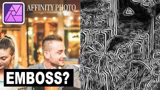 Crazy EMBOSS Effects For AFFINITY PHOTO How To Tutorial