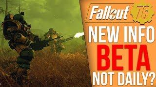 Fallout 76 New Info - The BETA Isn't Everyday?, Bethedsa's Letter, Fake BETA Leaks