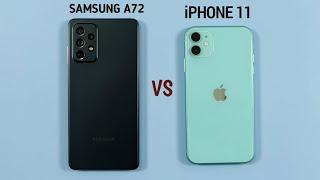 Samsung A72 vs iPhone 11 Speed test & Camera Comparison
