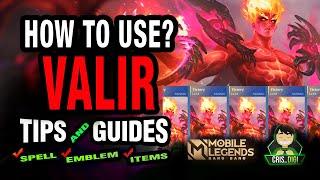 HOW TO USE VALIR UNLI FIRST SKILL | VALIR WAR of BLAZE LEGEND SKIN | MLBB | Cris DIGI