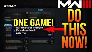 How To Get 30 Kills With Weapons Set To Burst Fire Mode in MW3!