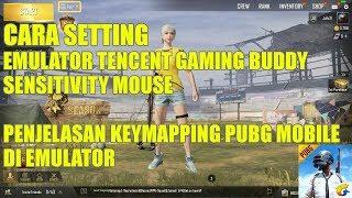 Cara Setting Tencent Gaming Buddy, Sensitivity Mouse Dan Penjelasan Keymapping - PUBG MOBILE