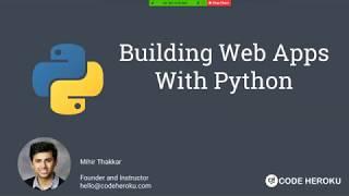 Building Web Apps with Python - Day 1