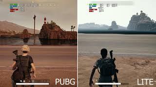 PUBG vs PUBG LITE | GTX 1060 6GB | HIGH SETTINGS (Graphics & FPS Comparison)