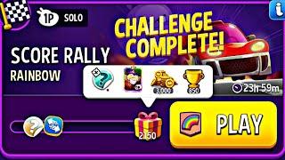 rainbow score rally very easy challenge | match masters | rainbow solo today