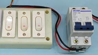 How to double pole MCB connection , how to install circuit breaker