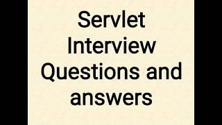 servlet Interview Questions and Answers