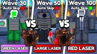 EVERY LASER UNIT vs ENDLESS MODE! WHO STRONGEST?Toilet Tower Defense