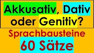 Akkusativ, Dativ und Genitiv | 60 Quizfragen #akkusativ #dativ #genitiv