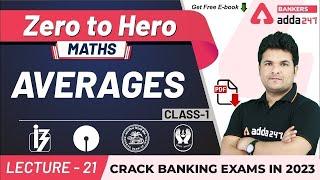 Average Problems Tricks and Shortcuts (Class-1) | Maths | Adda247 Banking Classes | Lec-21