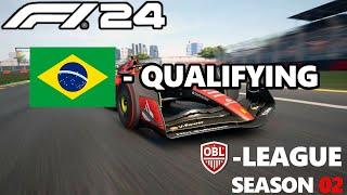 QUALIFYING IN BRASILIEN  LIGARENNEN - OBERNASEN LEAGUE  Let´s Play F1 2024 [ Formel 1 / Deutsch ]