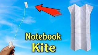 how to make notebook kite, notebook paper flying kite, how to make simple kite, patang kese banaye