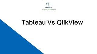 Tableau Vs QlikView