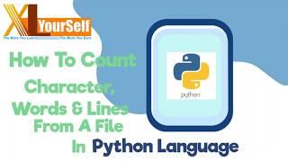 How to count characters words and lines from file in python