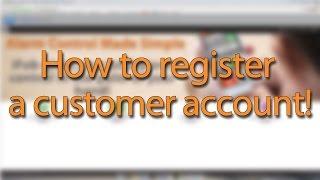 How to register a customer account (MyAlarm)