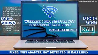 FIXED: Wifi adapter not detected in Kali Linux || Wlan0 not showing || 2020 || 100% WORKING ||