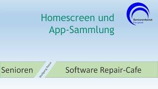 Homescreen und App Sammlung