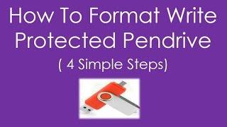 How To Format Write Protected Pendrive | 4 Simple Steps | Tulsi Networks