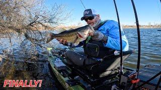 First Bass of the Year! Winter Kayak Fishing in Colorado