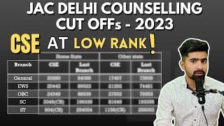 Must Watch!! JAC DELHI Colleges Cut Offs  - Category-Wise#jeemains2024