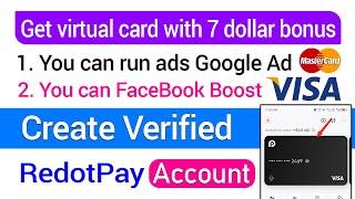 How To Create RedotPay Account Get Free Virtual Visa Card - Free virtual Credit Card