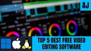 Top 5 Best FREE Video Editing Software (Windows, Mac, Linux)