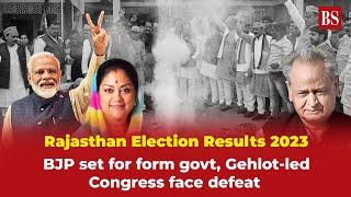 Rajasthan Election Results 2023: BJP set for form govt, Gehlot-led Congress face defeat