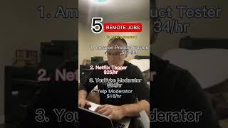 5 Remote Jobs From Home  #digitalmarketing #affiliatemarketingforbeginners #business