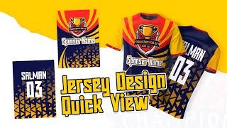 Jersey Design। How to Design Sports Jersey | Illustrator