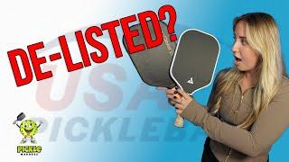 USA Pickleball Paddle De-Listing: Joola, Gearbox, and More