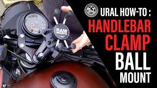 URAL How-To - Handlebar Clamp Accessory Ball Mount Installation