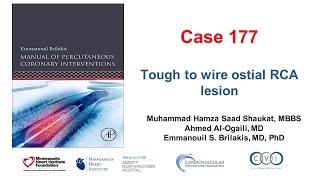 Case 177: Manual of PCI - Tough to wire ostial RCA lesion