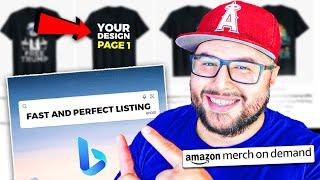 How To Create Merch By Amazon Product Listing Using AI 2023 ( Productor & Bing AI)