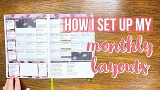 How I Setup my Passion Planner Monthly Spread