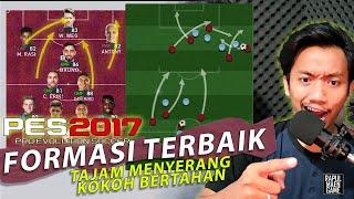 FORMASI DAN STRATEGI TERBAIK PES 2017 ANDALAN GUA!! - PES 2017 GAMEPLAY