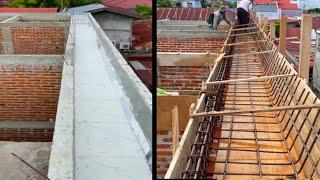 Cara buat talang cor beton rumah yang rapi,!