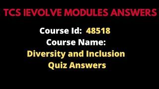 TCS Course ID: 48518 Mandatory course || TCS course 48518 answer sheet