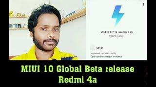 Redmi 4a MIUI 10 8.7.12 Update release..!! MIUI 10 in Redmi 4a!! Hindi