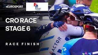 CROWNED CHAMPION!  | CRO Race Stage 6 Final Kilometres | Eurosport Cycling