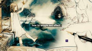 how to: wiggle text effects ;; after effects