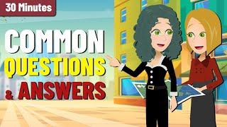 Practice Daily English Conversation Speaking for Beginners | Learn Common Questions and Answers