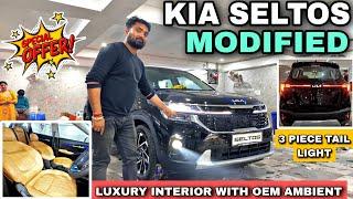 KIA SELTOS MODIFIED WITH 60% DISCOUNT  Premium Interior  D Cut Steering Free #kiaseltos