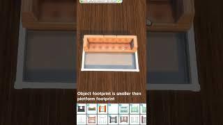 How to lower objects into platform  in sims 4 #sims4 #shorts #short #ts4