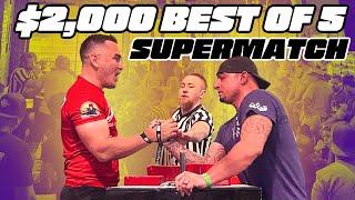 $2,000 Main Event Jesse Hallock vs. Steve West Armwrestling Match!